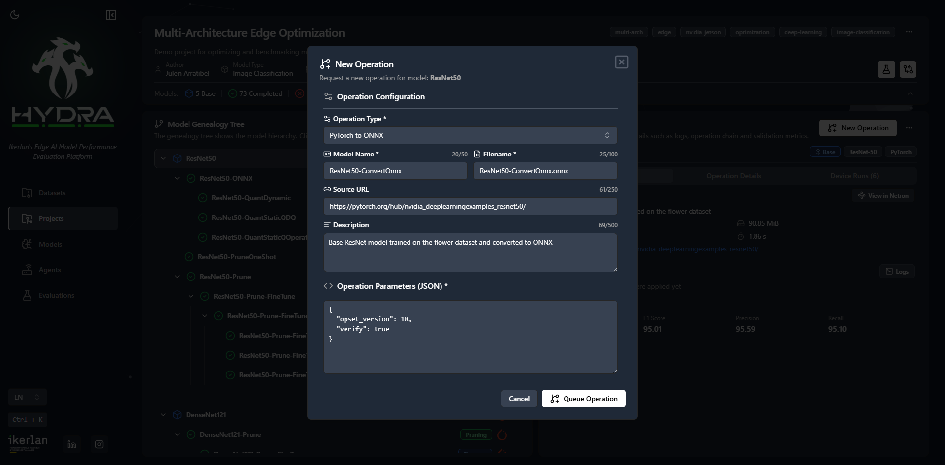 Model Conversion UI