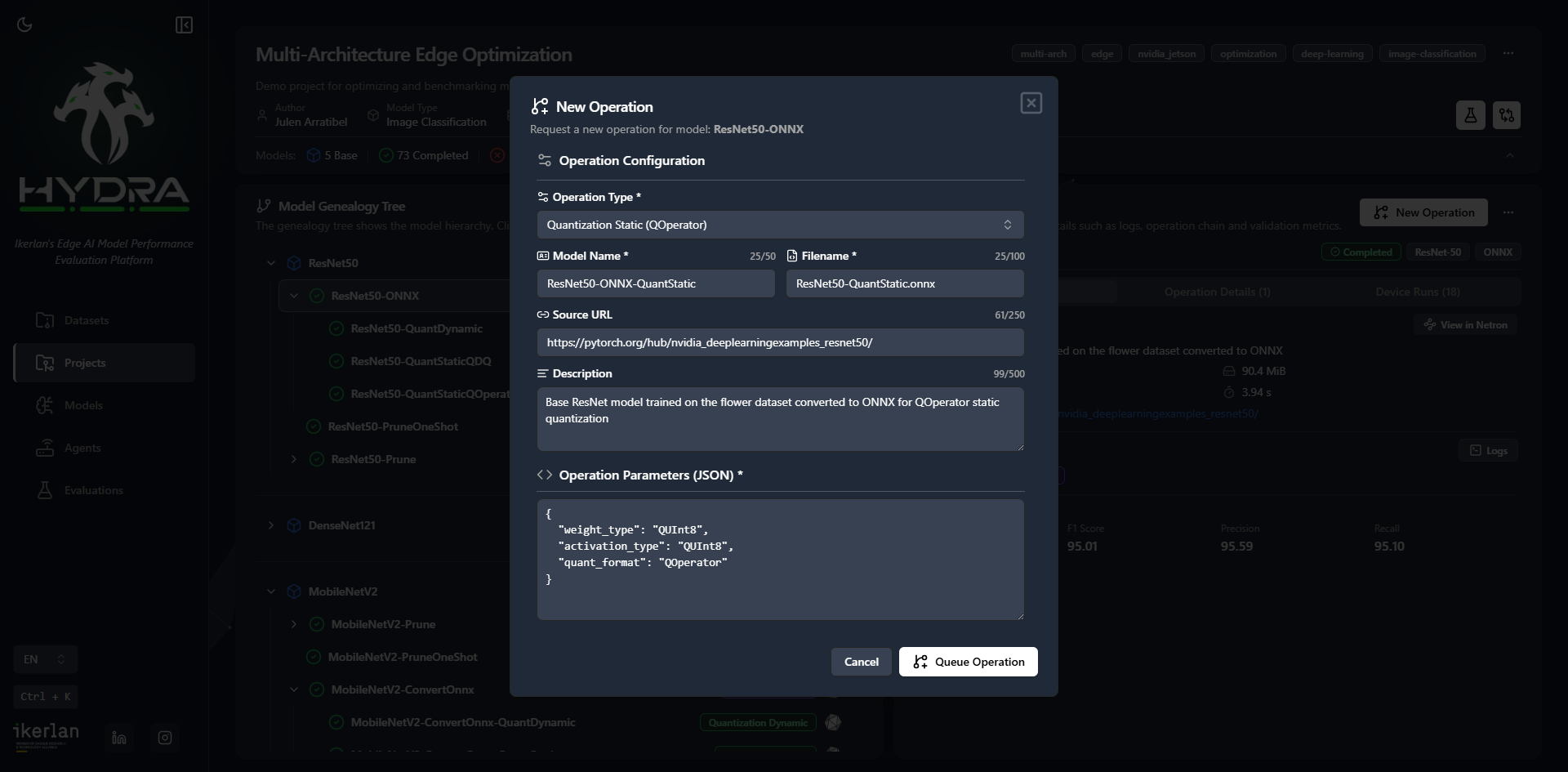 Optimisation Pipeline UI